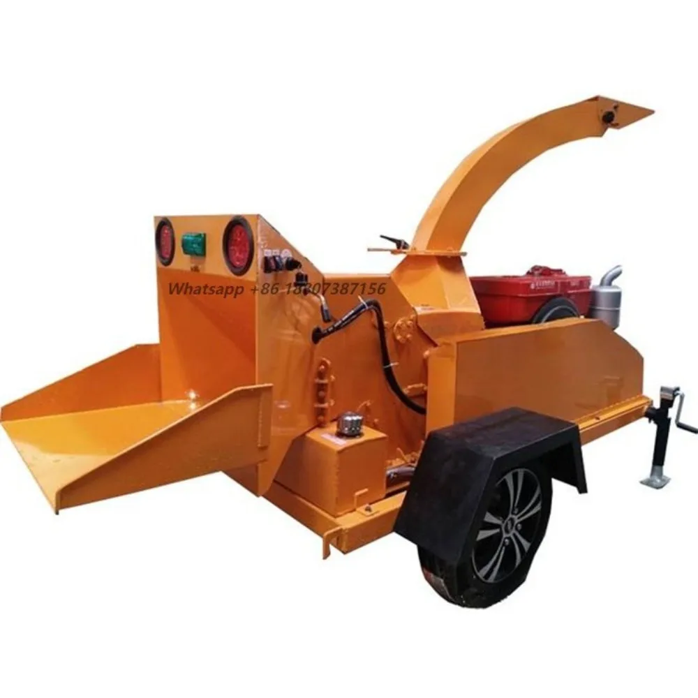 Hot Sale YB-6130 Garden Tree Shredder Electric Wood Chipper 22kw 1-2 T/h Capacity Multifunctional