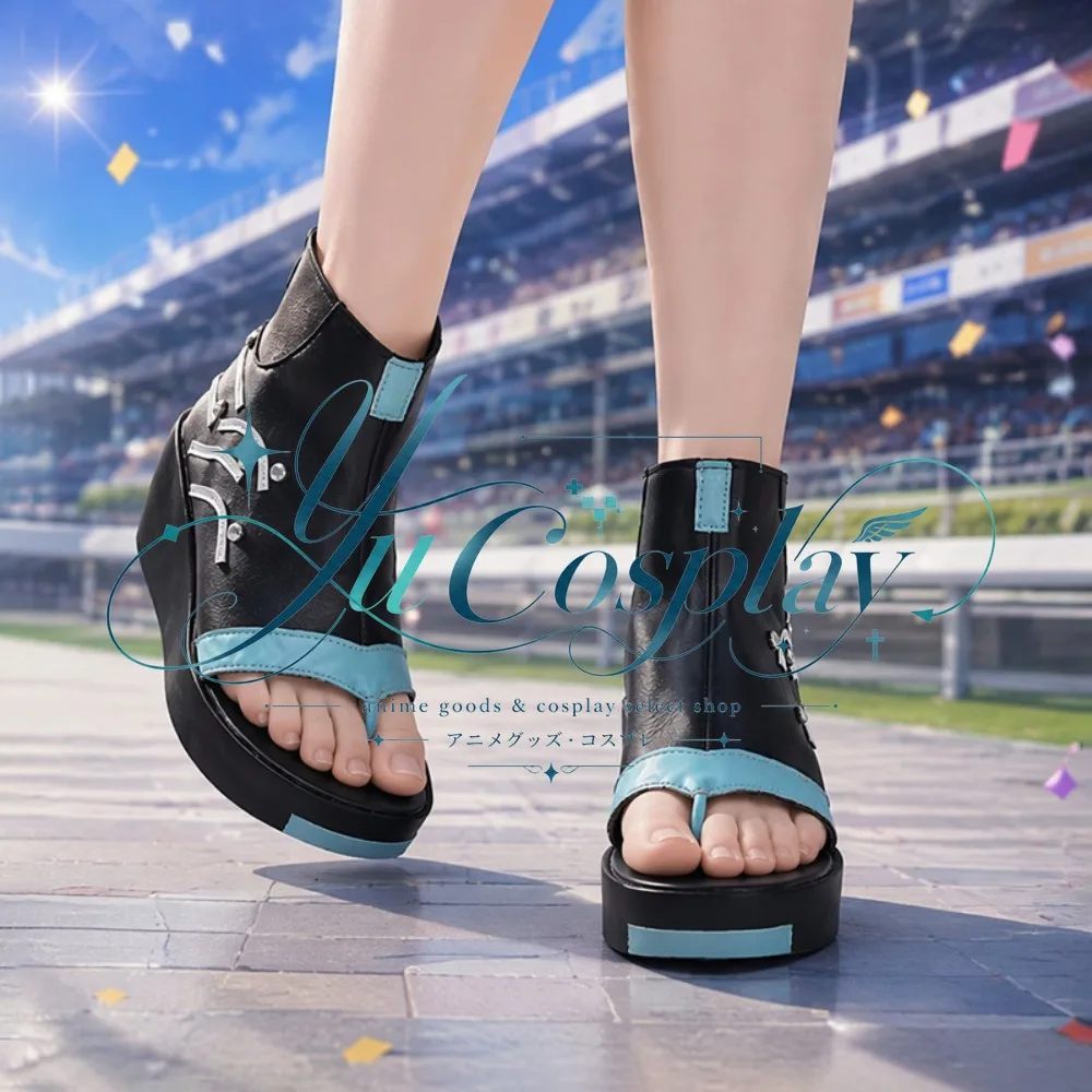 Uma Musume Yaeno Muteki Cosplay Shoes Split Toe Boots Character Style Anime Event Performance Footwear Comfortable Fit Stage