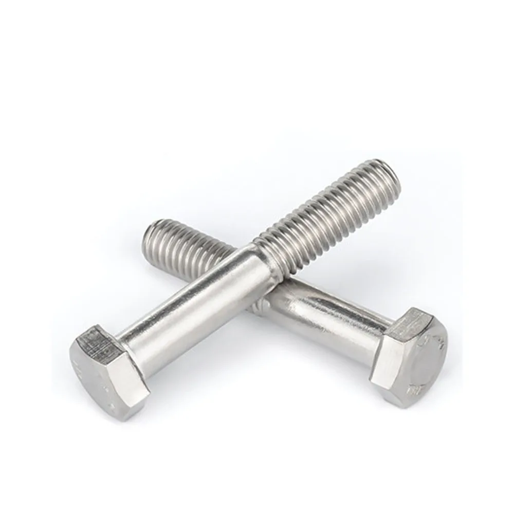 DIN931 Half-tooth 304/316 Stainless Steel External Hex Head Screw M6 M8 M10 M12 M14 M16 Partially Thread Hexagon Head Bolt