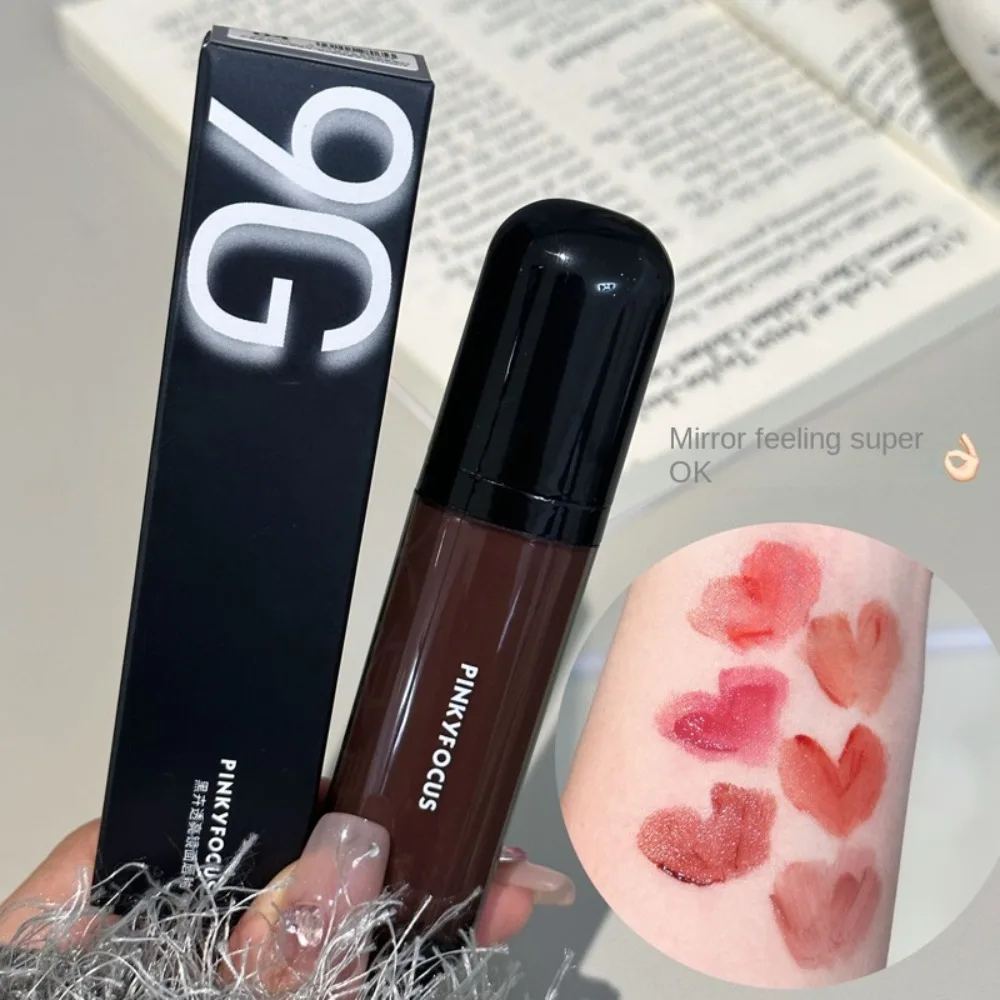 2024 New 9g Mirror Lip Glaze Water Light Moisturizing Lip Gloss Non-stick Cup Highly Pigmented Makeup