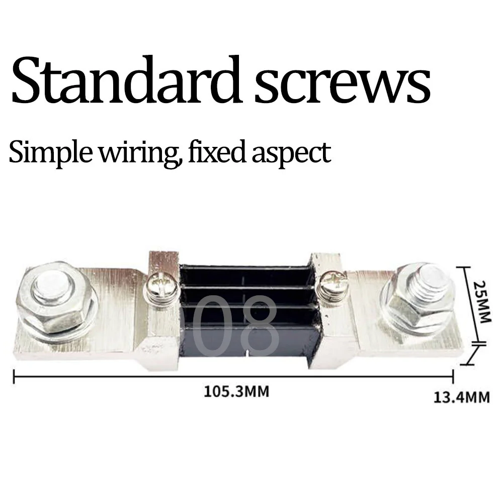 FL-2B Type Economic Manganin Copper DC Current External Shunt Resistor 1Pcs 10A 15A 20A 30A 40A 50A 75mV