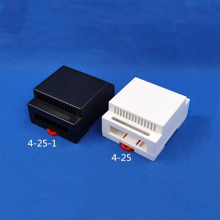 Manufacturer ABS plastic shell guide terminal box clamp rail shell 4-25 88*72*44MM DIN 35-Rail PLC Junction Boxes