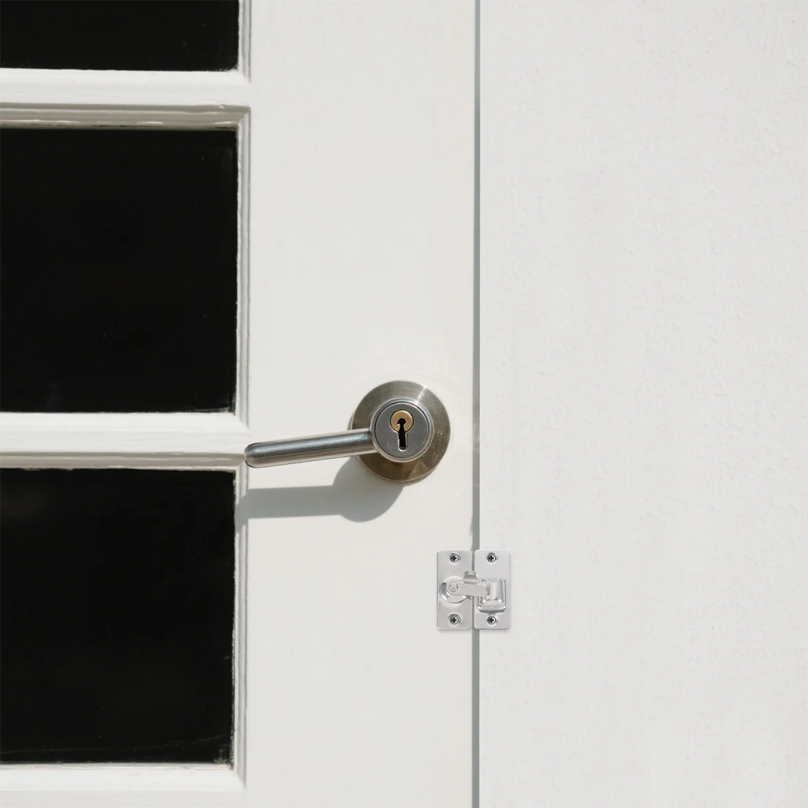 

Right Angle Latch 90 Degree Stainless Steel Sliding Door Lock For Garage Storage Units Door Security Latch Hardware