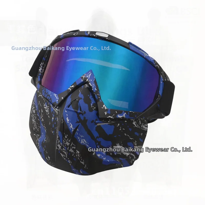 

Unisex Motorcycle Helmet Goggles Windproof Anti-UV Anti-Sand Full Frame Cycling Goggles Sports Trendy Avant-Garde Dazzling