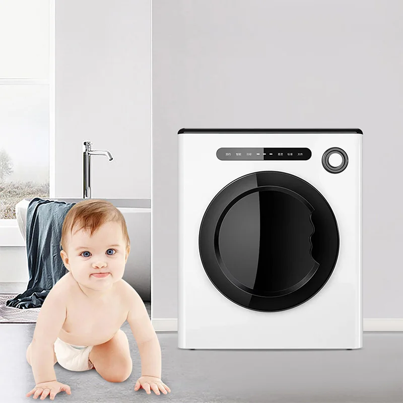 Портативная сушилка для одежды 4 кг, компактная сушилка для белья с фронтальной загрузкой и выхлопной трубой, 850 Вт, панель управления ABS MDM-GYJ01, сушилка для белья