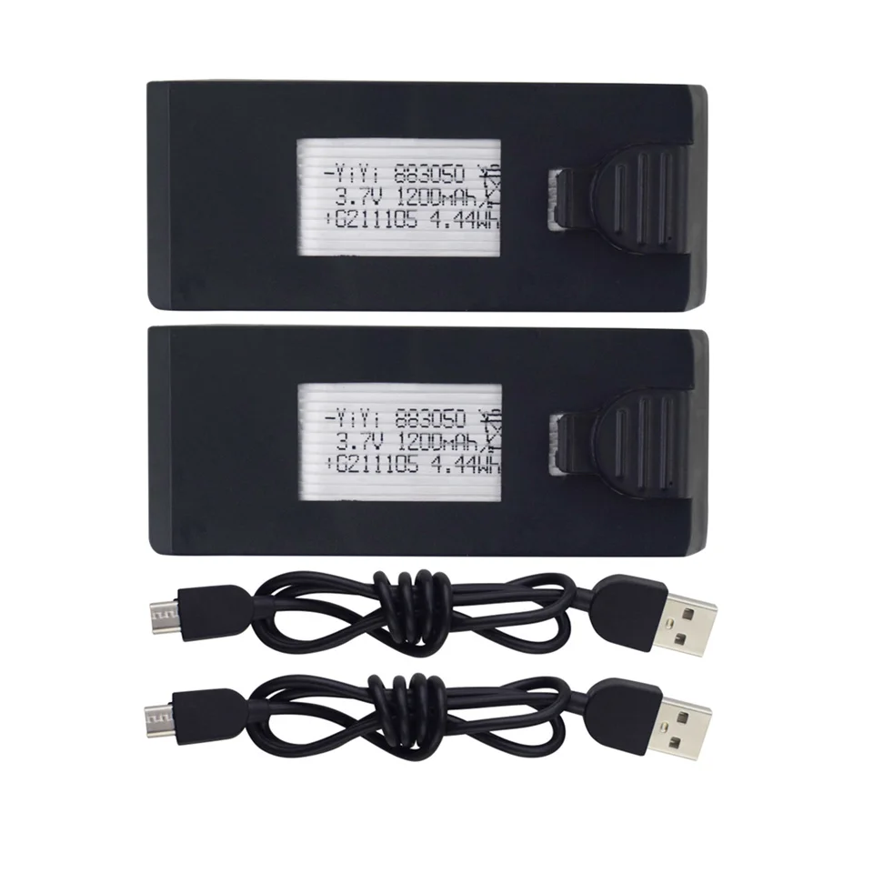 1S 3.7V 1200mah 25C Lipo Battery w USB Charging Unit for NH525 S8 RC Folding Quadcopter Accessories FPV Drone Lipo Battery Parts