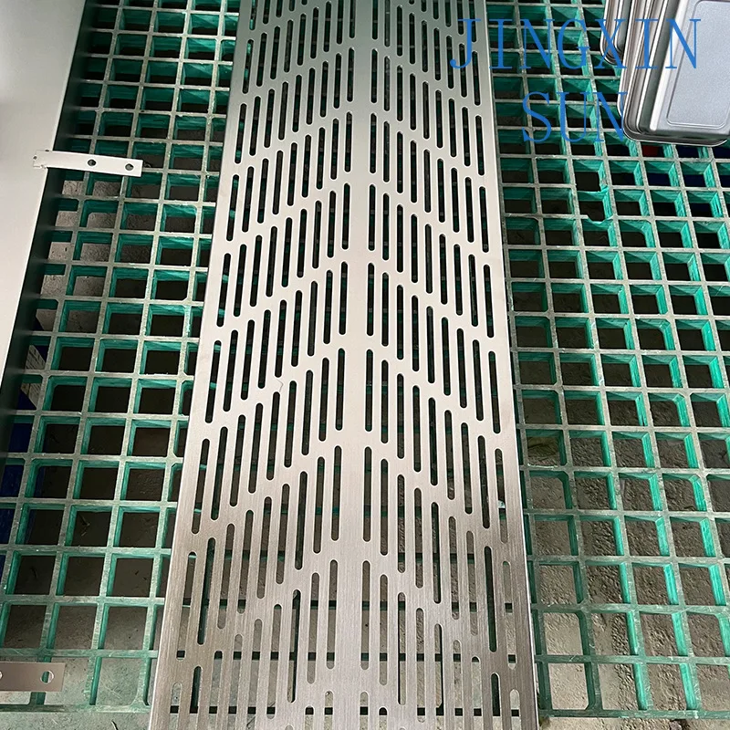 Staircase threshold gutter floor drain 304 stainless steel garage shopping mall fire drain grate