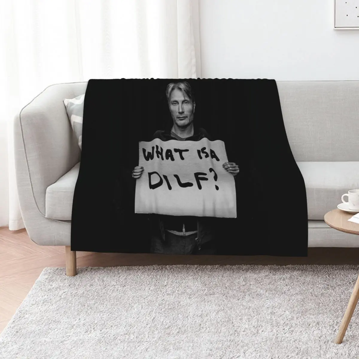 Mads Mikkelsen Throw Blanket Bed Fashionable Sofa Quilt Decorative Throw Custom for sofa Large Blankets