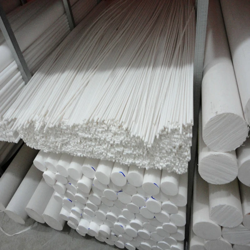 Custom PTFE Rod Solid Round Bar High-temperature Chemical Resistant Dia. 4mm - 300mm White Black