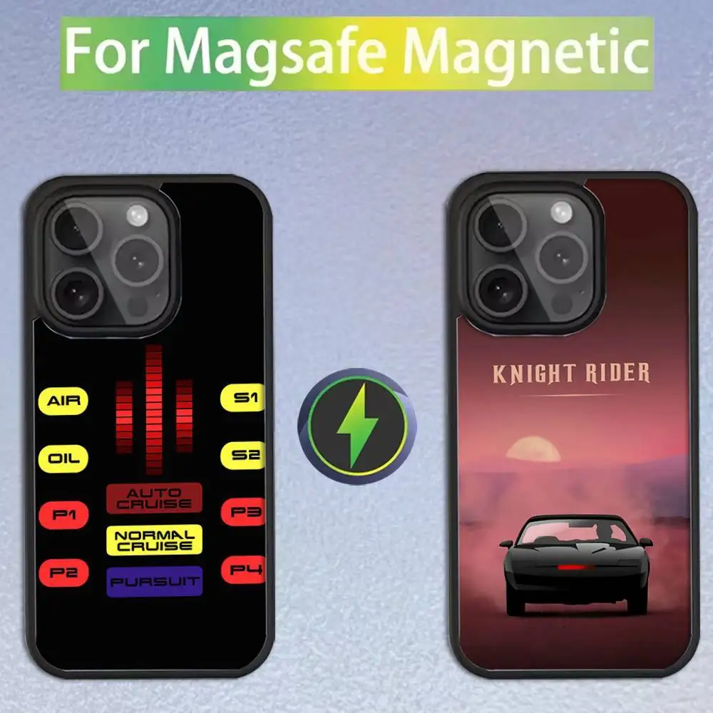 

KITT Car K-Knight Rider For iPhone 11,12,13,14,15,16,17,Pro,Max,Plus,Mini,SE4,E Phone Case With Magsafe Wireless