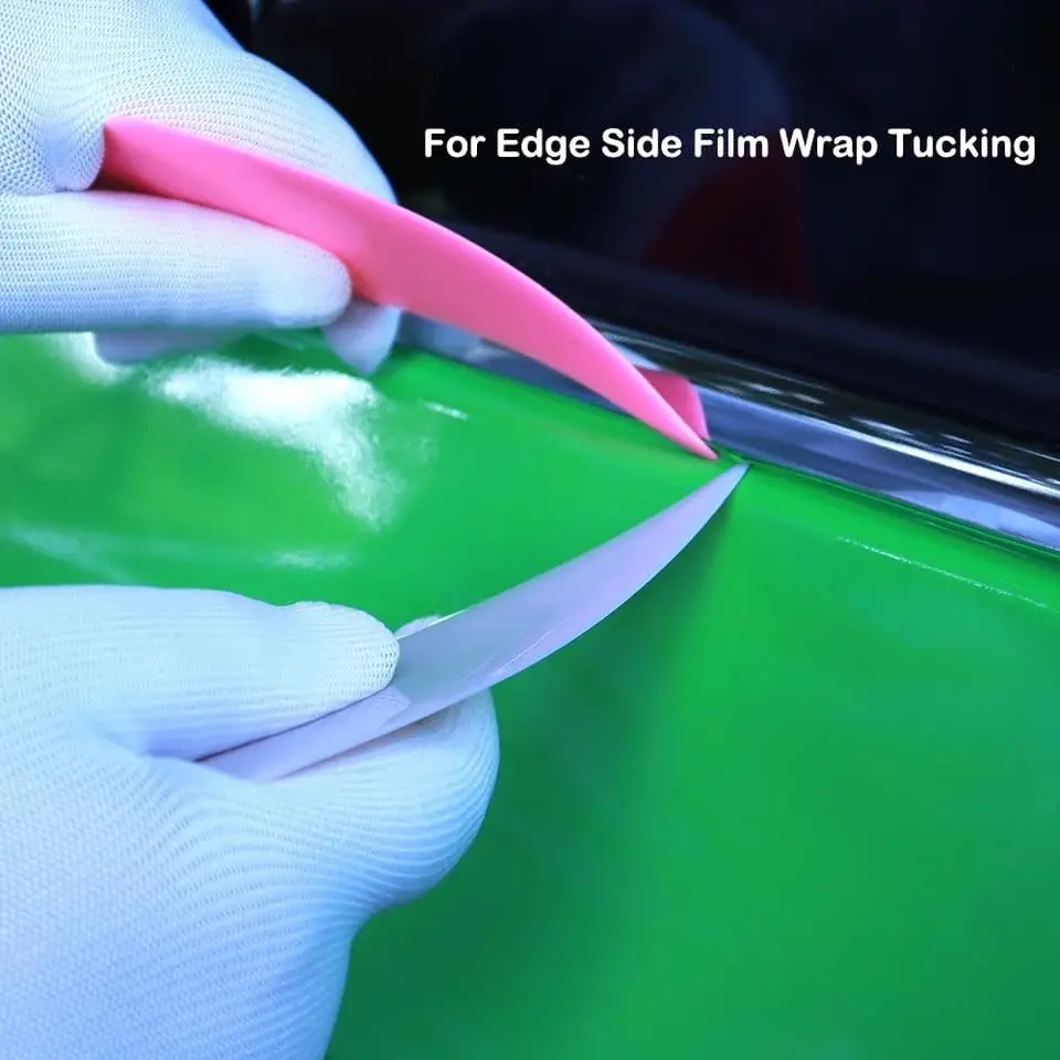 Flexible Different Hardness Triangle Corner Squeegee Kit Car Window Tint Squeegee Contour Card Scraper Vinyl Application Tool
