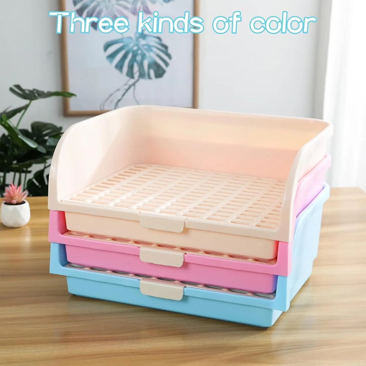 Toilet, Plastic Cage Box Potty Trainer Corner Litter Bedding Box Pet Large Animals, Adult Guinea Pigs, Chinchilla, Ferret