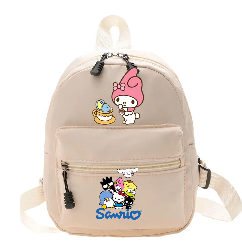 Sanrioes-Cinnamoroll Mochila Simples Melodia para Mulheres, Mochilas Convenientes de Viagem, Bolsas Bonitas, Ins Style, Novo, 2022, 2024