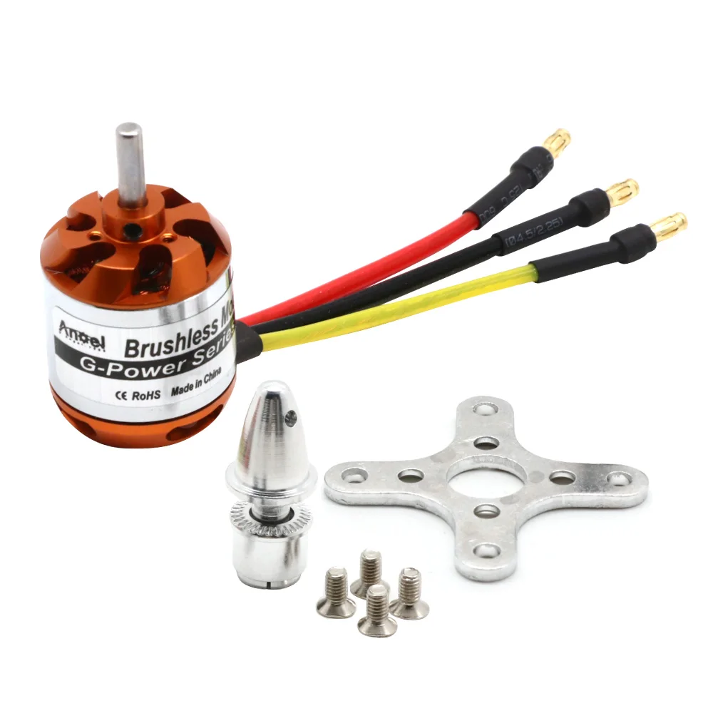 Uangel Anoel D2836 750KV 880KV 1120KV 1500KV 2-4S 4.0mm Shaft Outrunner Brushless Motor For RC Multirotor Drone Accessory VS DYS