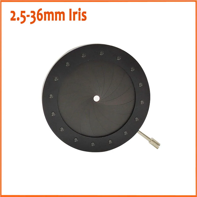 New 2.5-36MM  Aperture Module Integrated Iris Diaphragm Condenser Light Regulator 14 Blades for Digital Camera Microscope