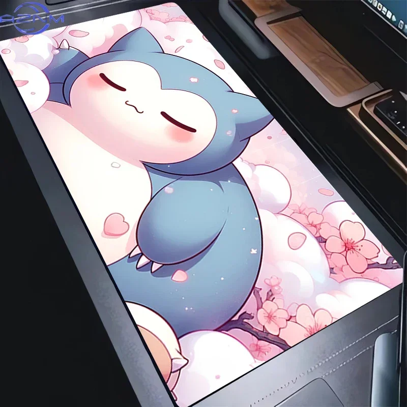 Mouse Pad  Anime P-Pokemon Snorlax Gamer Gaming Accessories Varmilo Keyboard Pad Computer Rubber Desk Mat Carpet Mousepad
