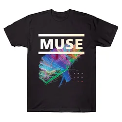 Muse The 2nd Law T-Shirt Rock Band Muse High Quality Cotton Clothing Unisex High Street Oversized Tops Summer Gothic Streetwear