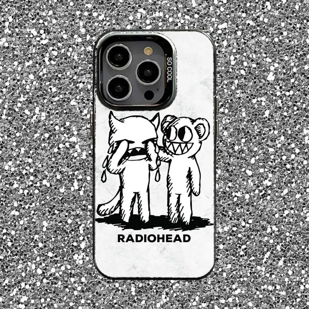 حافظة هاتف Rock R-Radiohead All I Need لهاتف iPhone 16,15,14,13,12,11,Pro,XS,Max,Plus,Mini,SE غطاء مقاوم للصدمات باللون الأسود غير اللامع #6