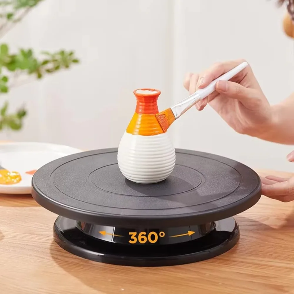 11Inch Cake Turntable Baking Tool Plastic Revolving Cake Decorating Stand Kitchen Accessories DIY Painting Rotate Turntable