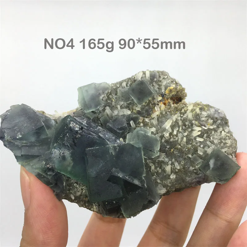 Natural Blue Fluorite Specimen With Crystal Quartz Mineral Specimen Cluster Healing Energy Stone Home Decor Collection