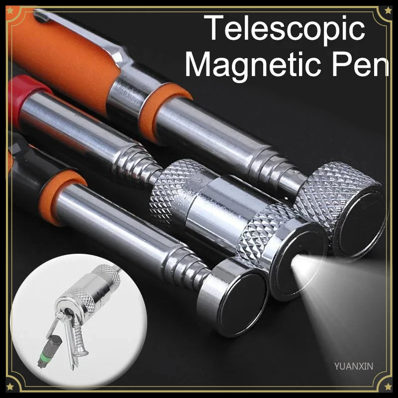 Mini Portable Telescopic Magnetic Magnet Pen Handy Tools Capacity For Picking Up Nut Bolt Extendable Pickup Rod Stick