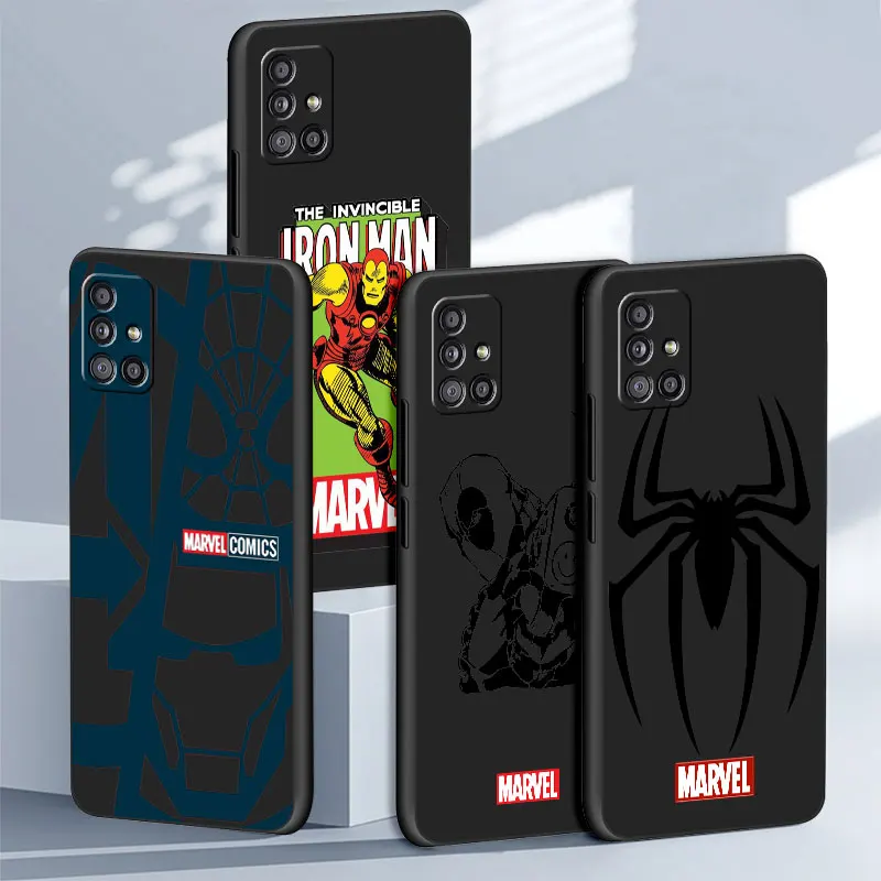 Casing Print Case for Samsung Galaxy A51 4G A52 5G A72 A22 A12 A11 A71 A21s A13 A32 A41 A53 A52s Spiderman Deadpool Silicone