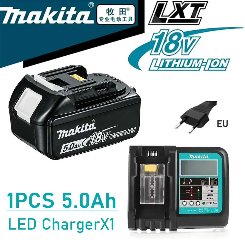 5Ah Makita BL1860 BL1850B BL1850 BL1840 BL1830 Screwdriver Battery & Charger 18v Replacement Power Tool Batteries.