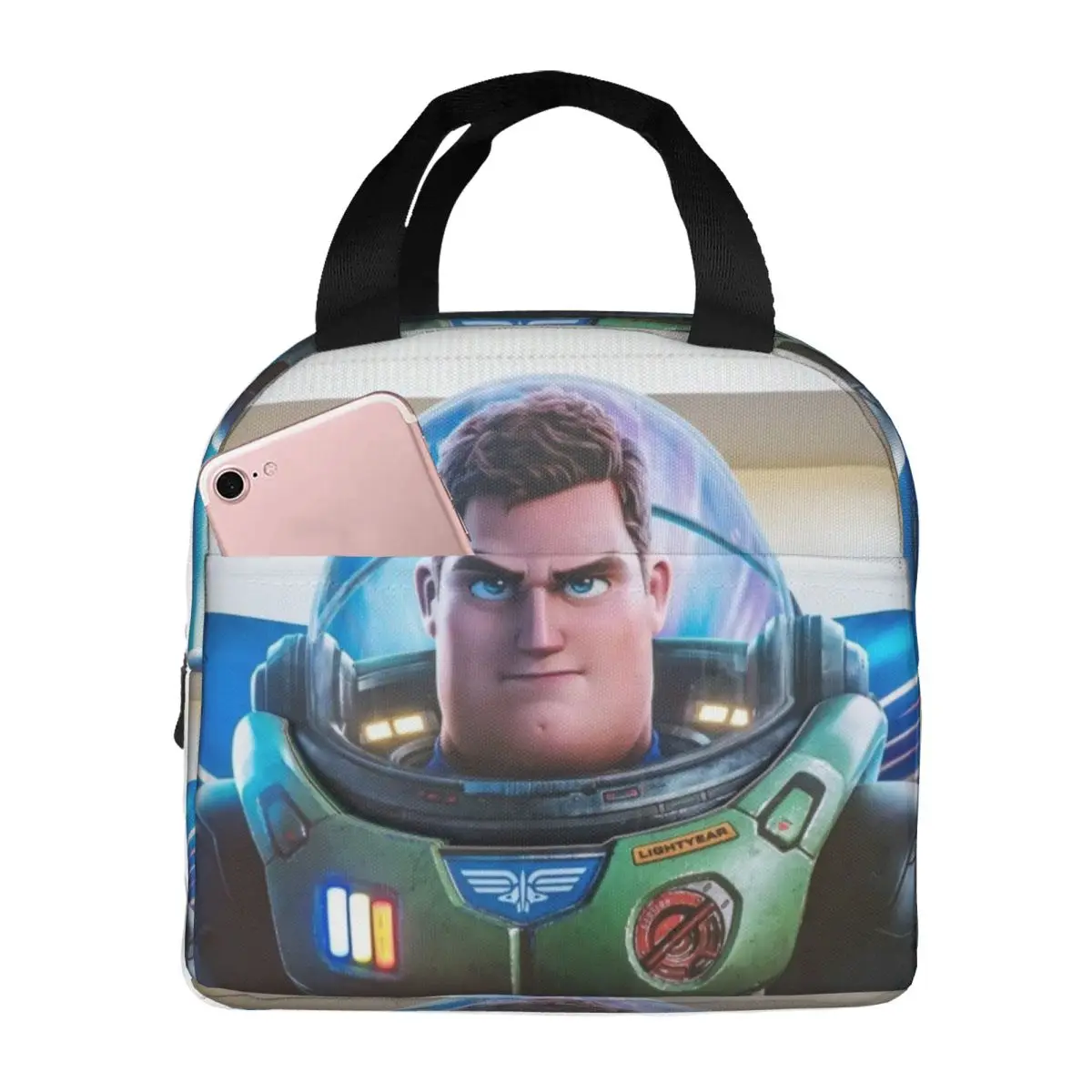 For Lunch Buzz Lightyear Durable Waterproof Strengthen Handles Disney Toy Story Buzz Lightyear Picnic Storage Students  Box Bag