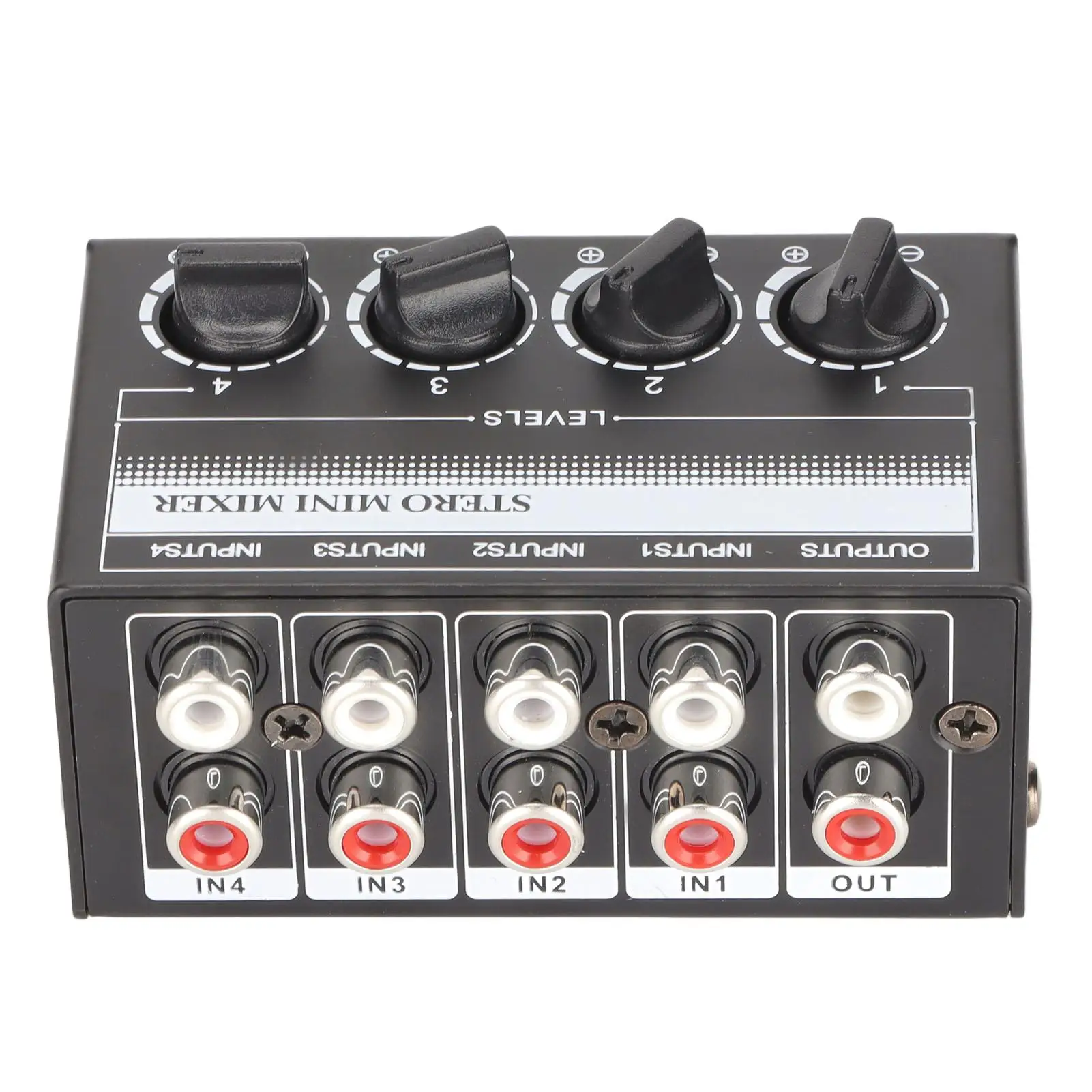 CX400 Mini Mixer Portable for Computers | Distortion-Free 4-Channel Stereo Mixer for Small Bars