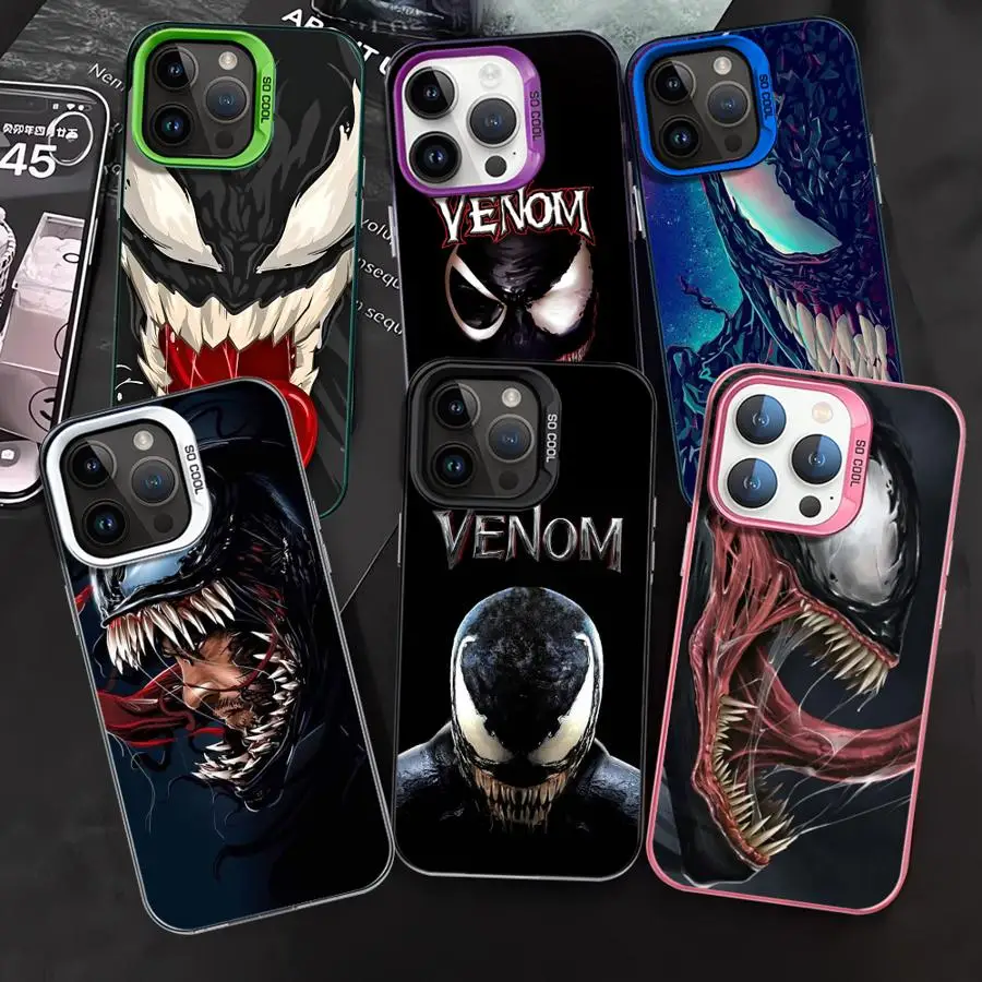 Marvel Venom Phone Case for Apple iPhone 15 Plus X 12 Pro 11 Pro Max XR 13 XS Max 16 14 Pro 13 Pro 12 Soft Cover