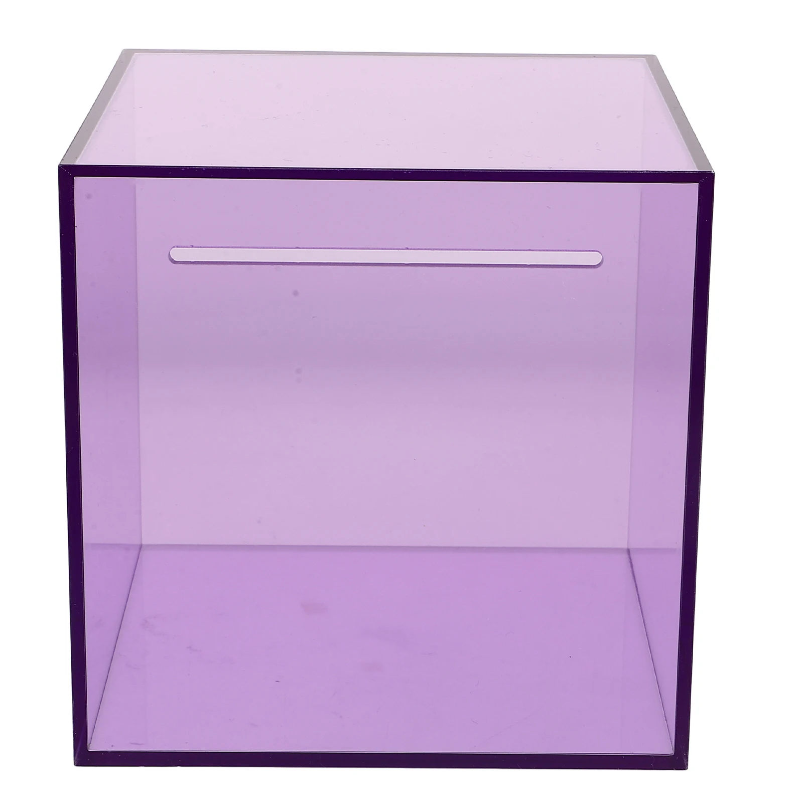 

Clear Acrylic Money Saving Jar Transparent Storage Large Capacity One Way Entry for Coins Bills Secure Cash for Home