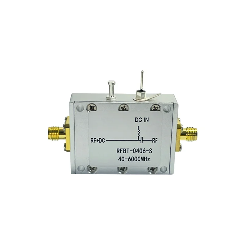 SMA RF Bias 0.04-6 G Bias E DC Feed Box Coaxial Feed 40-6000MHz