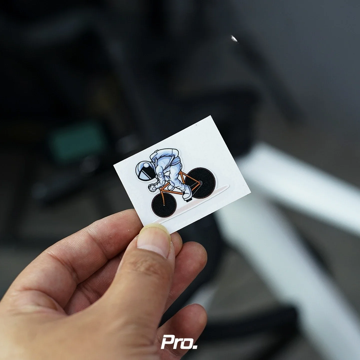 ملصقات رائد الفضاء لركوب الدراجات الهوائية للإطار العلوي أنبوب DIY ملصقات ركوب الدراجات المقاومة للماء ملصقات إطارات دراجات الطريق الجبلية #4