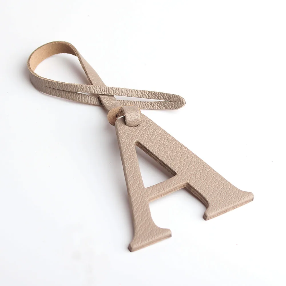 Wholesale Real Leather Ribbon Straps For Women Bag Charms Keychain Ladies Backpack Pendant