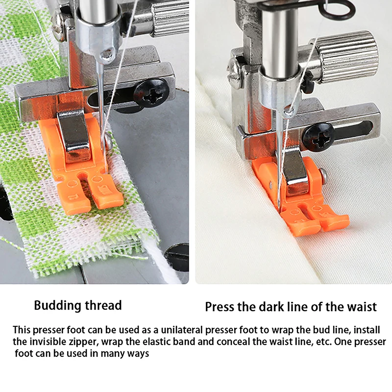 [1Pc Plastic  Adjustable Presser Foot  Universal Presser Foot Left and Right Unilateral Flat Car Presser Foot]