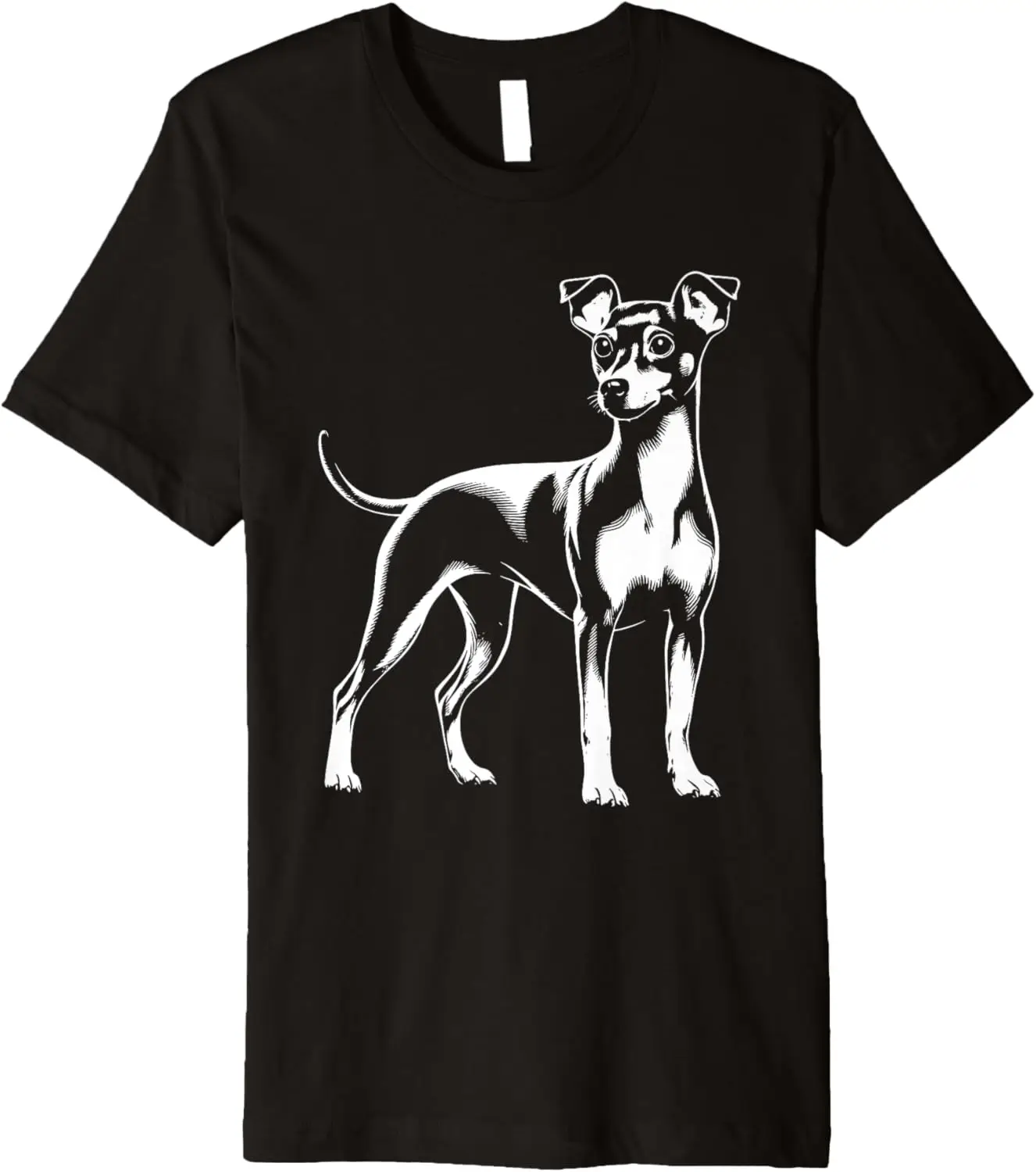 Dog Dad Mom Lover - Monochromatic Miniature Pinscher Premium T-Shirt