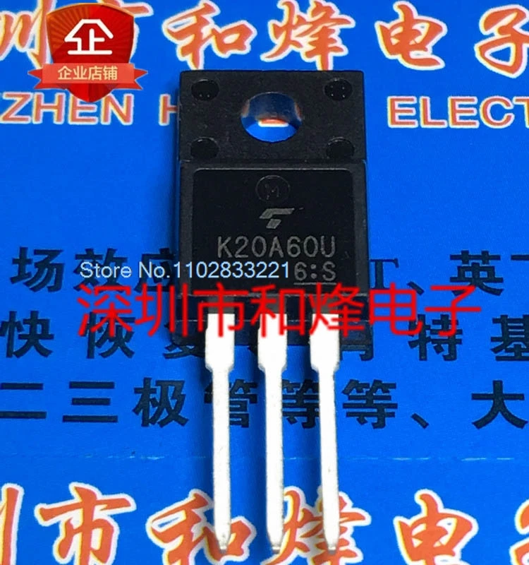 

(5PCS/LOT) K20A60U TK20A60U TO-220F MOS 600V 20A