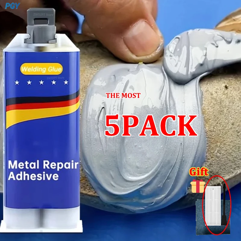 

Metal Repair Glue Paste High Temperature 2 In1 Industrial AB Caster Glue High Strength Bonding Sealant Strong Casting Welding