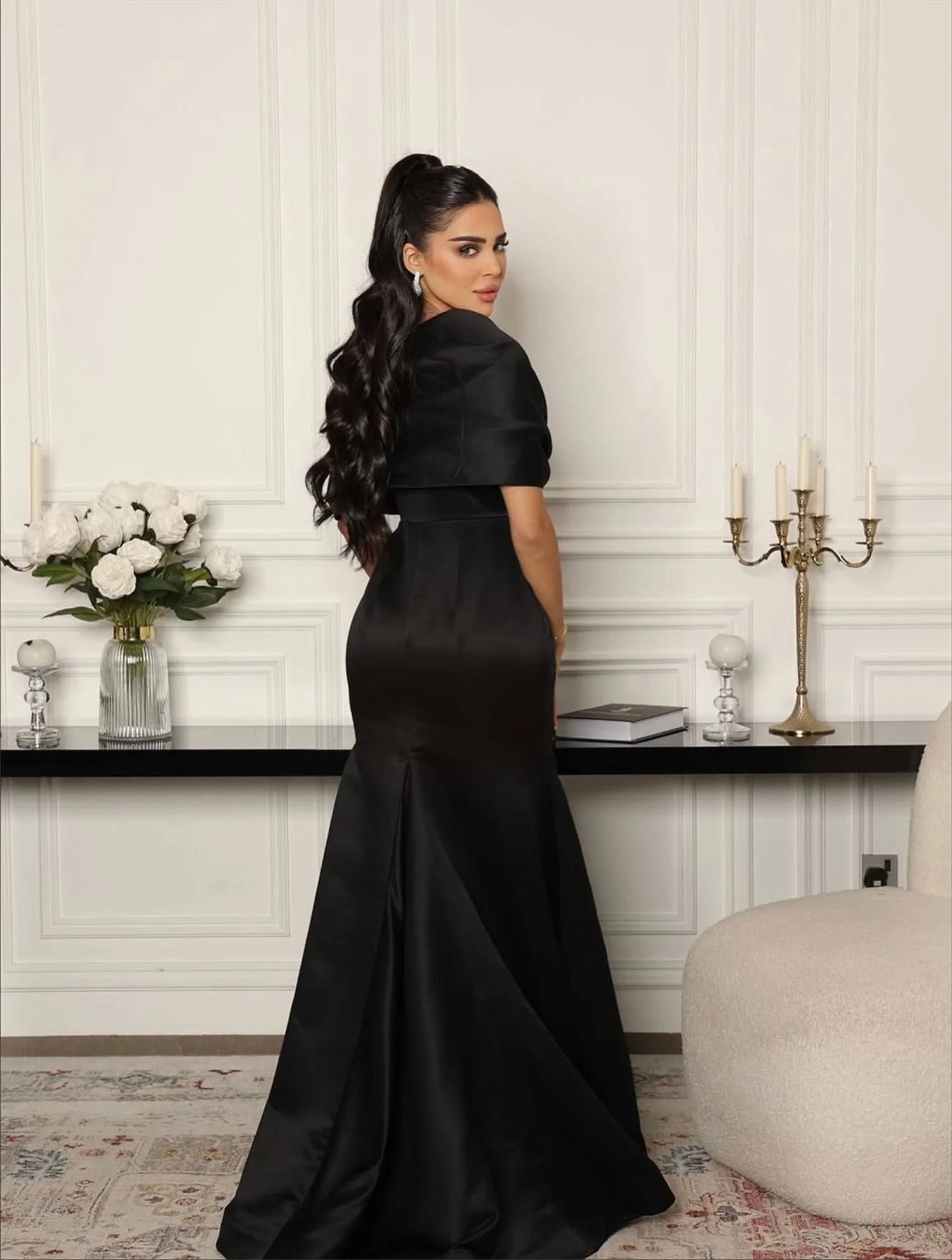 فساتين حورية البحر من Loretta فستان سهرة نسائي أسود من Vestidos De Festa فساتين زفاف للحفلات مخصصة للحفلات الراقصة #6