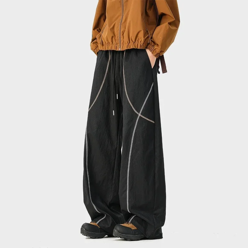 Outdoor Functional Lightweight Paratrooper Pants Spring Windproof Quick-Drying Straight Loose Breathable Sports Casual Trousers