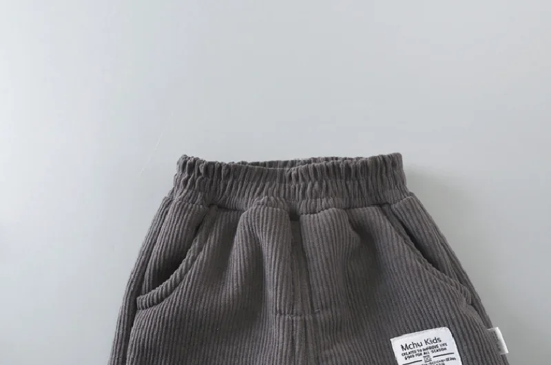 ZOETOPKID Winter Jungen Warme Hosen Dicke Plus-Velours-Hosen Kinder Gepolsterte Baumwoll-Lange Hosen Herbst Teenager Lässige Cordhosen – Detail 8
