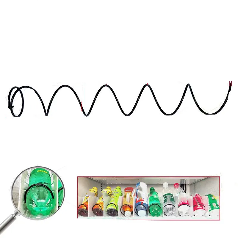 440mm Length Vending Machine Spring Slot Machine Wire 4mm OD 66mm Black  Steel Compression Spring