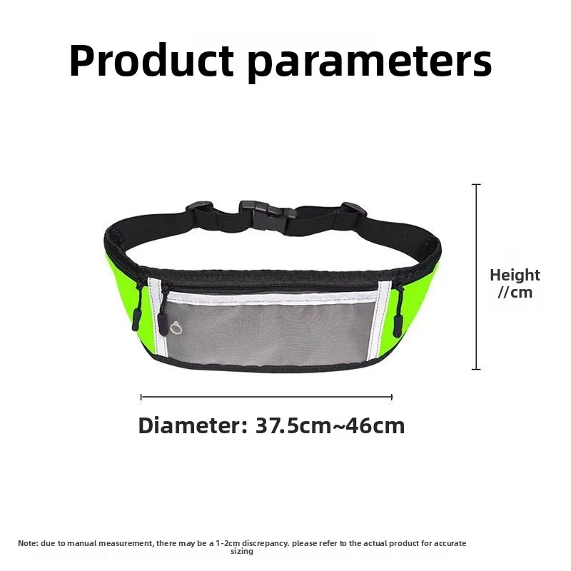 حقيبة خصر LED للجري والرياضات الليلية عاكسة تضيء حزمة كروس USB قابلة لإعادة الشحن ملونة متغيرة الخصر المتوهج في الهواء الطلق