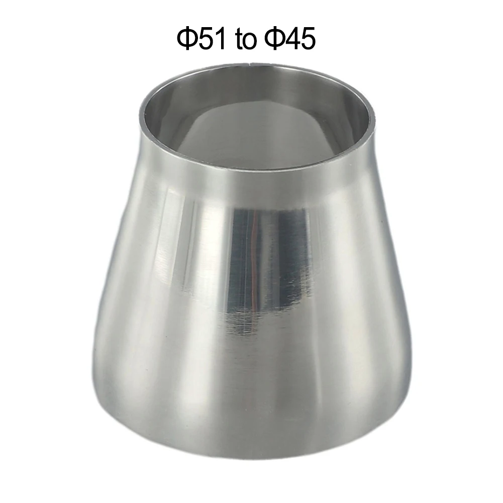 Welded Pipe Reducing Adapter 51 mm to 45 mm Stainless Steel Material for High Performance Fluid Transfer Systems