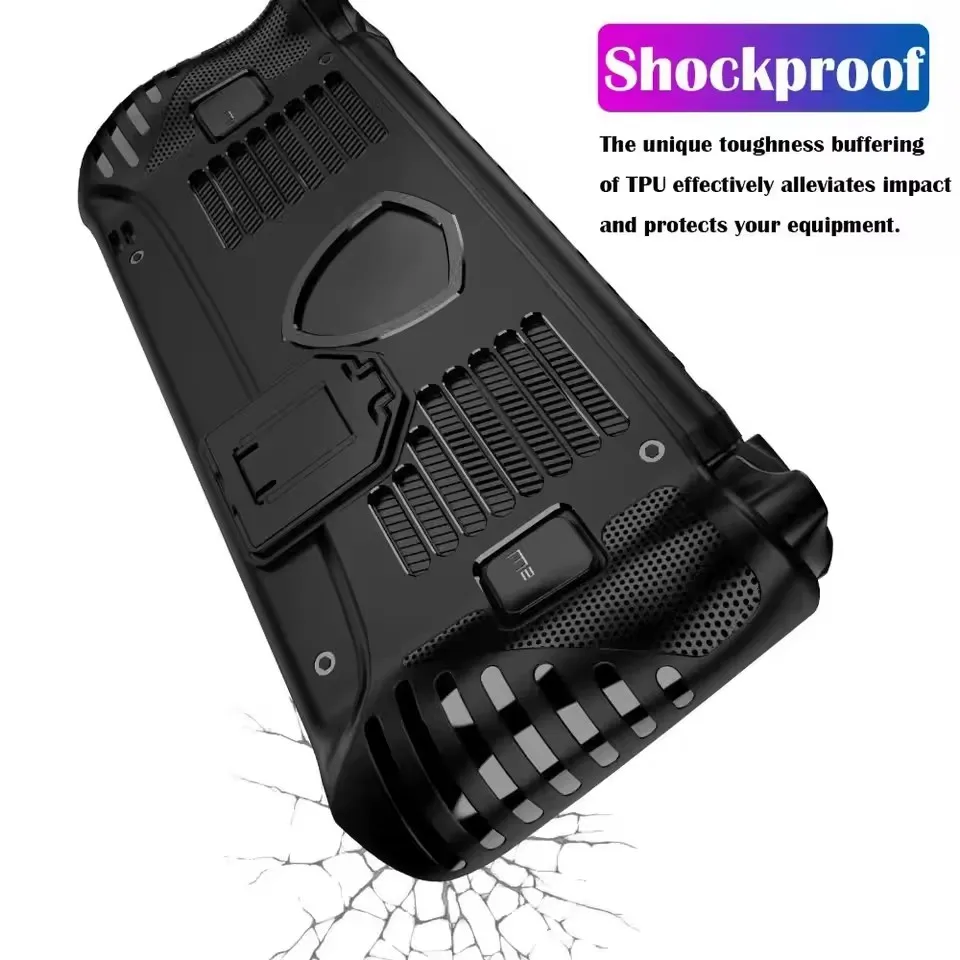 with Kickstand Handheld Case for Claw 8 AI+ Soft Shockproof Protective Cover Anti Slip Ergonomic for MSI Claw 8 AI+ 2025 Galss
