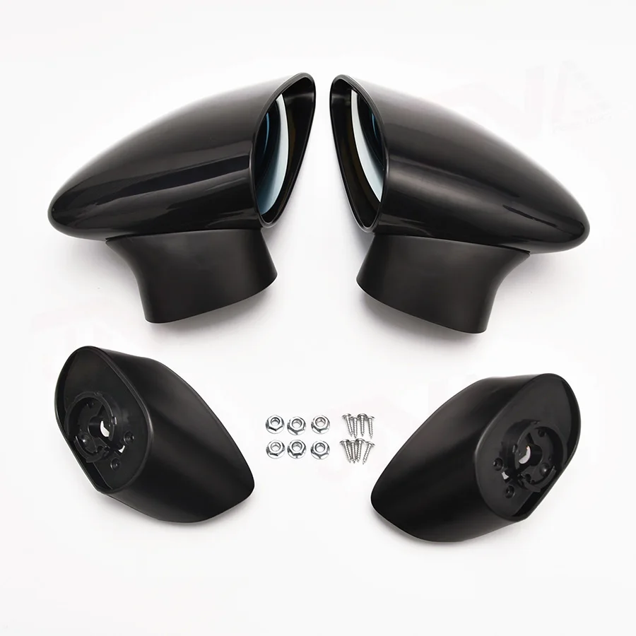 2Pcs Manual Adjustable JDM Spoon Style Black Car Side Mirror Rear View mirror For Honda 8 Generation CIVIC FD2