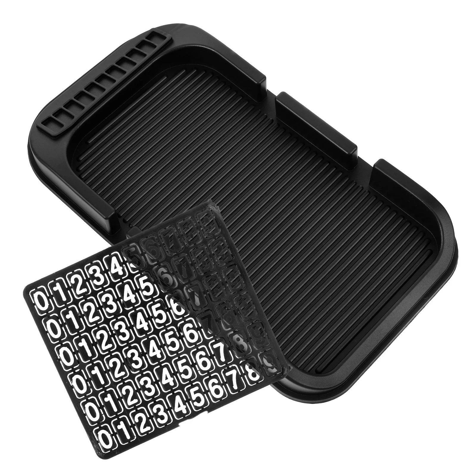 

Vehicle Dashboard Tray PVC Material Non-Slip Car Phone Stand for Safe Driving Convenient Mount for Phone and Small Items Holder