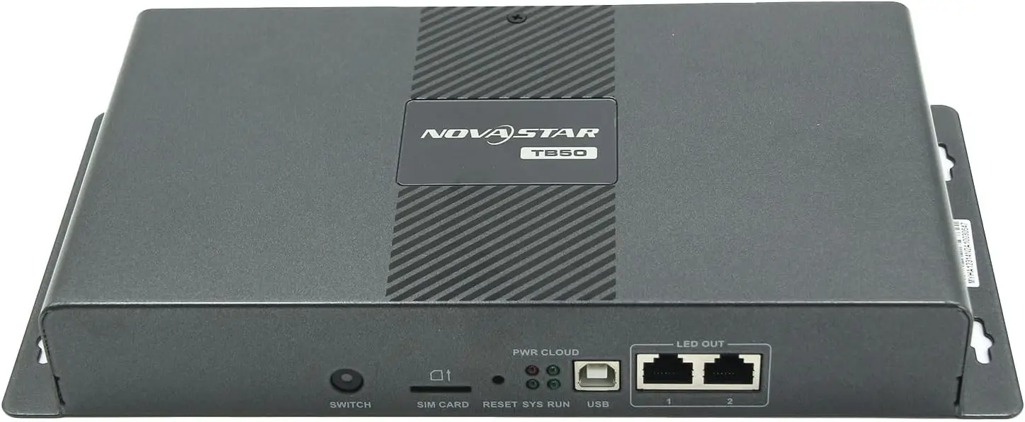 “NovaStar TB50: Advanced Multimedia Player for Full-Color LED Displays with Cloud Control and Intelligent Content Management”