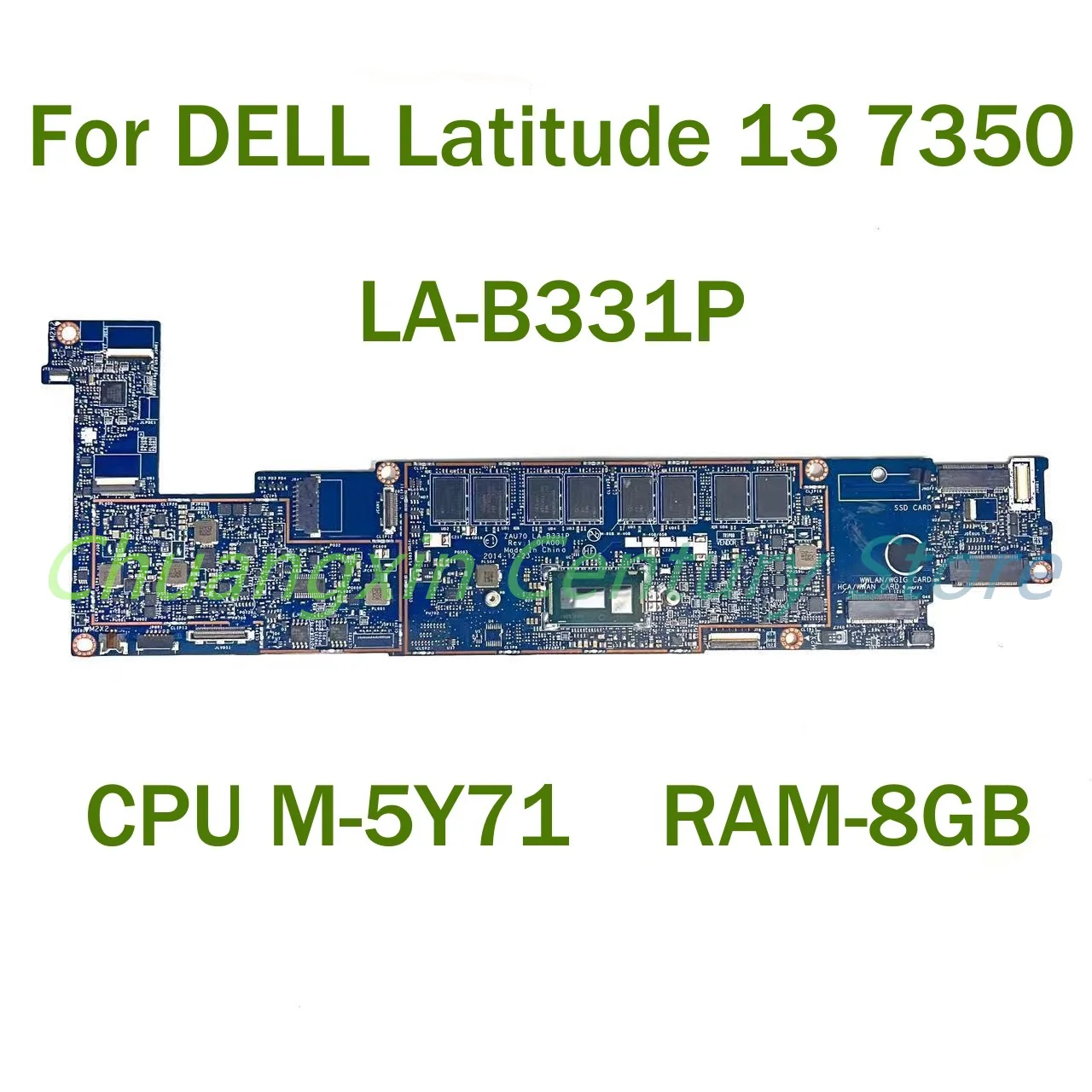 

For DELL Latitude 13 7350 Laptop motherboard LA-B331P with CPU M-5Y71 RAM-8GB 100% Tested Fully Work