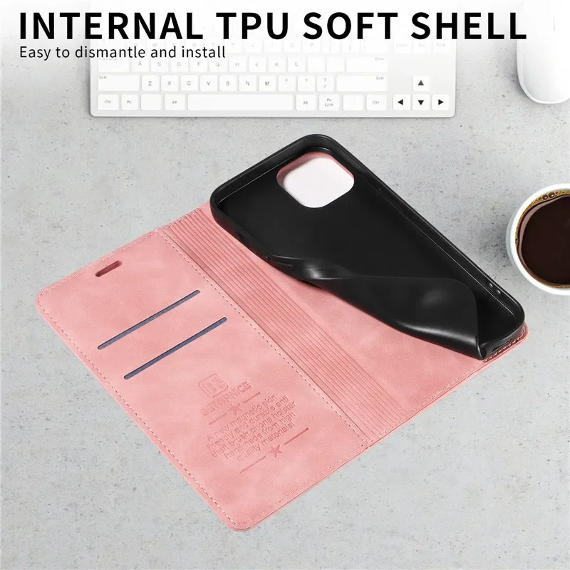 Anti-thef Phone Case For Huawei Honor 200 Pro 90 Smart 70 50 Honor90 Honor200 Lite Wallet Flip Card Holder Coque Leather Cover